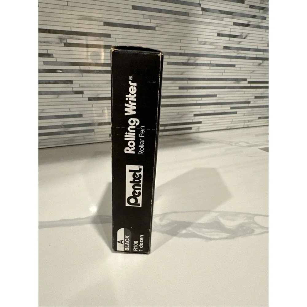 Pentel Rolling‎ Writer Black Liquid Ink Ball Pen Dozen R100 - Only 10 Pens